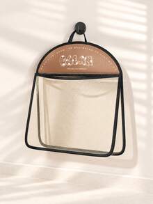 1pc Multi-Functional Kitchen Storage Bag, Wall-Mounted Fruit And Vegetable Organizer Bag, Suitable For Kitchen, Cabinet Door, Refrigerator Side, Dining Room, Dorm And Rental Apartment, Can Store Onion, Ginger, Garlic, Trash Bags And Shopping Bags, Kitchen Essential Storage Tool - Multicolor - View 9