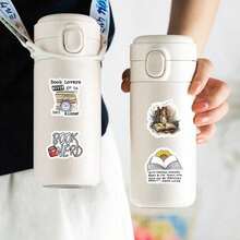 Literary Style Decorative Stickers, Vinyl Waterproof Stickers For Water Bottles, Computers, Notebooks, Luggage, Phones, Laptops, Bicycles, Skateboards - one-size - View 6