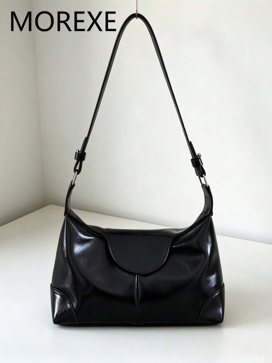 Women's Minimalist Shoulder Bag, Commuter Versatile Underarm Bag, New Crescent Moon Bag