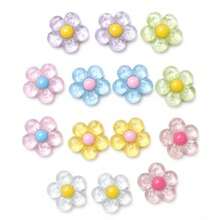 マグネット 可愛い マット調五弁花デザイン 強力マグネット 10個セット 直径 20mm - クリスタル風五弁花 - チェックする 1