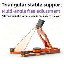 1pc Portable Foldable Fingertip Gyro Phone Holder, Suitable For Daily Leisure And Relaxation Use. Adjustable Desktop Phone Stand, Compatible With IPhone And All Smartphones Below 20.32 Cm In Size - Multicolor - View 10