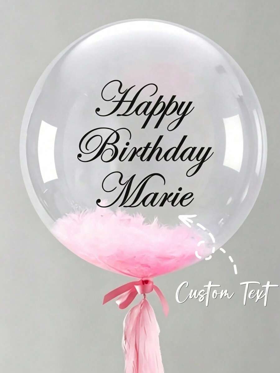 Customizable Name DIY Stickers, Supports Text And Date Customization Gift Packaging Labels. Suitable For Gift Wrapping, Parties And Daily Use. Can Be Applied To Balloons, Gift Boxes - Multicolor - View 1