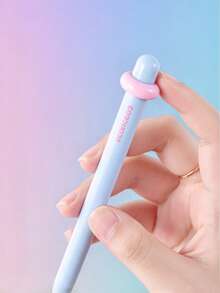 4/1pc Macaron Cloud Click Neutral Pen, High Aesthetic Stress Relief CS Double Ball Tip Quick Dry 0.5 Black Ink Student Writing Pen Gift Box Set, Suitable For Classroom Notes, After-School Homework, Daily Practice, Exam Writing, Planner Decoration, Highlighting Key Points, Cute Desktop Stationery Ornament, Back To School Prize, Birthday Small Gift - Multicolor - View 5