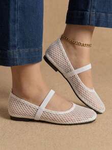 Women Flats - White - View 2