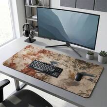 Abstract Pattern Extra Long Mouse Pad, Gaming Office Home Art Design, Suitable As Gift For Friends And Family, Rubber Base, PC Laptop Study Desk Mat, Multiple Sizes, Computer Keyboard Pad, Anti-Slip And Smooth - View 9