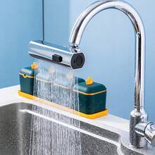 1pc Multi-Function Faucet Adapter, Suitable For Bathroom Sink Faucet, Kitchen Sink Faucet Replacement Parts, Household Essential + 5pcs Faucet Adapters - Silver - View 4