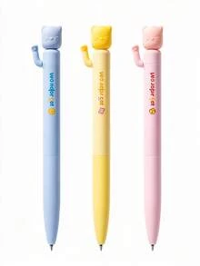 3/1pc Lucky Cat Retractable Neutral Pen 0.5mm Bullet Tip Quick-Dry Black Ink Cute Cartoon Cat Design Student Exam Signing Pen Suitable For Daily Classroom Notes, After-School Homework, Exam Answering, Journaling, Draft Writing, Reading Notes, Back To School Stationery, Classroom Reward Prizes - Multicolor - View 7