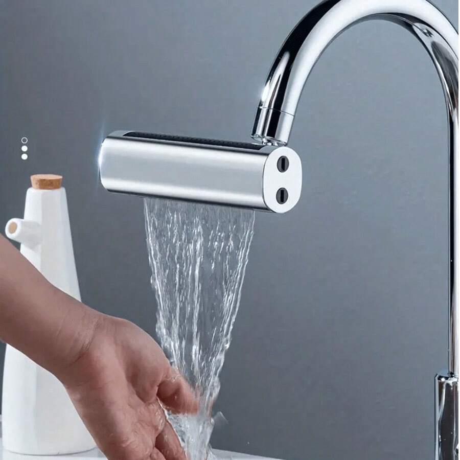 1pc Multi-Function Faucet Adapter, Suitable For Bathroom Sink Faucet, Kitchen Sink Faucet Replacement Parts, Household Essential + 5pcs Faucet Adapters