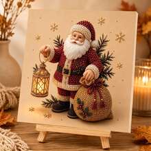 DIY Colorful Pearl Painting Set, Santa Claus, Suitable For Home Or Office Wall Decoration, Perfect Holiday Gift, Christmas Decoration, Holiday Artwork, DIY Handmade Set - Sets - View 7