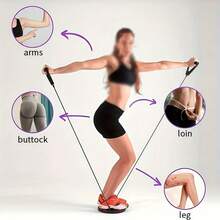 1 buah Sabuk Pinggang Portabel dengan Tali Serut, Cocok untuk Peralatan Kebugaran di Gym atau Rumah, Dapat Digunakan untuk Pilates dan Yoga - MultiWarna - View 3