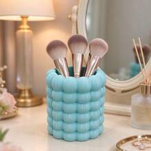 2pcs/1pc Bubble Makeup Brush Holder, Ins Cream Style Desktop Cosmetic Organizer, Vanity Makeup Display Rack, Large Capacity Multi-Functional Pen Holder, Bathroom Desktop Storage Container For Home Decor - Multicolor - View 11