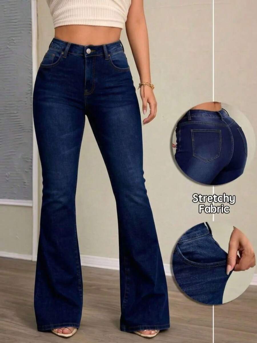 Women Jeans - Dark Blue - View 1