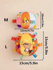 1 Built-In Sound-Making Bell Pet Self-Amusement, Wear-Resistant, Bite-Resistant Interactive Companion Toy Ball Suitable For Large, Medium, And Small Dogs, New And Old Styles, Patterns Shipped Randomly - Multicolor - View 8
