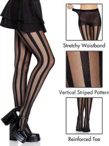 1/2/3 Pairs Of Women's Thin, Breathable Summer Socks – Watermelon/Fruit/Striped Designs - Black - View 7
