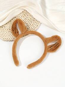1pc Cute Plush Tiger Stripe Animal Ear Headband, Soft Fuzzy Headband, Women's Theme Park Photo Prop, Halloween Cosplay Party Hair Accessory - Multicolor - View 14