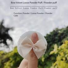 1pc Cloud Flocked Powder Puff, Soft Non-Shedding, Ultra-Soft Flocked Makeup Setting Powder Puff, Loose Powder Puff, Fine Powder Application, Easily Create Exquisite Matte Makeup Effect, Daily Makeup Setting Beauty Tool - White - View 6