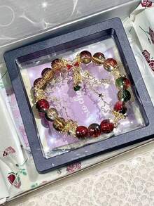 European And American Fashion Tassel Star Christmas Bell Beaded Bracelet, Suitable For Holiday Party Gifts - Multicolor - View 4