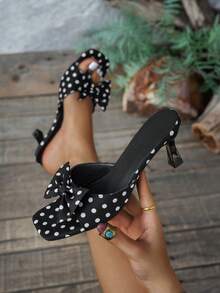 Black (White Polka Dot)