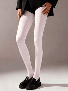 1pc Women's Shaping Leggings, Light Compression Butt Lifting Stretch Tights For Fall Winter, Christmas Party, Holiday & Daily Wear - Multicolor - View 8