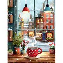 1PC DIY 5D Diamond Painting Kit Cartoon House Pattern - Round Full Drill Art Mosaic Craft, Home Wall Decor, Unframed - No Frame - View 8