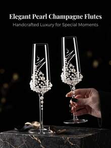Återanvändbara champagneglas för brud och brudgum, lämpliga för skål, jubileum, förlovningspresent, bröllopsbankett och festtillfällen, perfekt presentval - Visa 3
