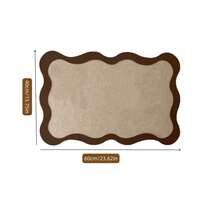 1pc 15.75*23.62 Inch Wavy Frame Felt Bulletin Board, Aesthetic Fan-Shaped Edge Felt Pin Board, Self-Adhesive Photo Display And Memo Vision Board, Suitable For Home Office And Room Decor - A - View 7