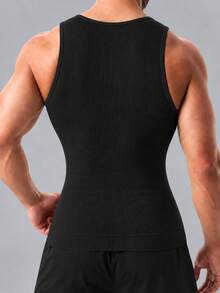 2 piezas Camiseta de tirantes de compresión transpirable y sin costuras para hombre para múltiples ocasiones - Multicolor - Ver 11
