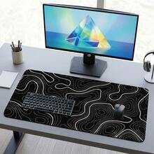 Black & White Map Extra Long Mouse Pad, Gaming Office Home Art Design, Gift For Friends And Family, Rubber Base, PC Laptop Study Desk Mat, Multiple Sizes, Computer Keyboard Pad, Non-Slip Durable Smooth - View 12