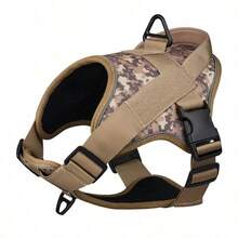 11-110 Lbs Heavy Duty Tactical Dog Vest, Suitable For Medium To Large Dogs, Anti-Pull Anti-Escape, Thickened Control Handle, Breathable Mesh Oxford Fabric, Ideal For Dog Walking, Training And Hiking - Yellow - View 12