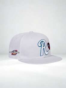 1pc Unisex" R "Embroidery Baseball Cap, Adjustable Design, Sun Protection Hat Suitable For Hiking, Mountaineering, Travel , Outdoor Activities - Multi-color - View 6