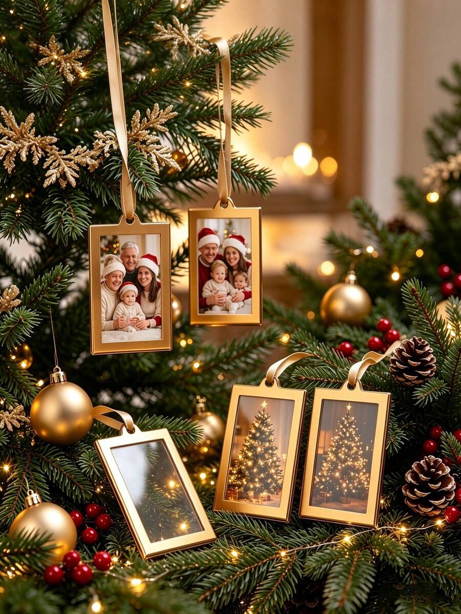 2pcs/Set Christmas Acrylic Photo Frame Decorations, Suitable For ...