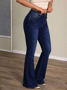 Women Jeans - Dark Blue - View 5