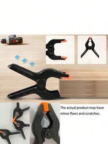 12pcs Plastic Spring Clamps With Non-Slip Rubber Tips, Heavy Duty Grip Clamps, Suitable For Balloon Arch, Photography Backdrop, Woodworking, Craft Projects, Multi-Purpose Small A-Clamps, Suitable For Party Decoration And DIY Craft Use [6/1pcs] - Multiple Styles - View 9