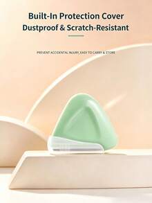 2/1pc Macaron Triangle , Portable, Suitable For Beginners, Triangle Blade Head Fits Eyebrow Bone For Precise Natural Brow Shaping, With Protective Cover To Prevent Scratches, Compact And Easy To Carry, Suitable For Daily Use - Multicolor - View 4