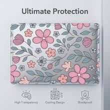 1pc Transparent Crystal Shockproof Protective Case, Suitable For MacBook, Fully Transparent Hard PC Shell With Ventilation Holes, Snug Fit Laptop Cover, Compatible With 13 Neo/13.3 Air/13.3 Pro/13.6 Air/14.2 Pro/15 Air/16.2 Pro - View 2