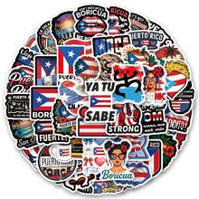 60 PCS Puerto Rico Stickers, Multicolor Pattern Stickers, Beautiful Stickers, Bottles, Decorative Paper, Scrapbooking, Diary, Laptop, Bumper, Skateboard, Water Bottle, Computer, Phone Greeting Cards, Photo Albums, Furniture, Stickers - one-size - View 1