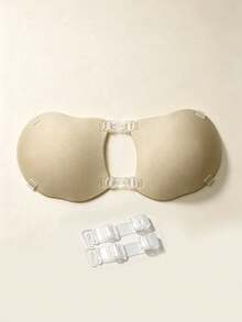 1 Pair One-Piece Bra, Featuring Apple-Shaped Straps And Front Closure Design, With Push-Up And Lifting Effect And Padded Cups, Specially Designed For Small Breasts To Make Them Look Fuller, Suitable For All Seasons, Perfect For Formal Wear And Everyday Outfits - Multicolor - View 10
