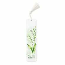 1pc Green Plant Acrylic Tassel Bookmark, Reading Office Supplies, Page Marker Bookmark - Multicolor - View 4