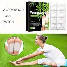 10pcs Mugwort & Bamboo Charcoal Foot Patches, Effectively Remove Body Dampness, Aid Sleep. Made Of Soft Mesh Fabric, Portable Packaging, Suitable For Various Foot Cleaning Pads, Helps Improve Sleep Quality - A - View 8