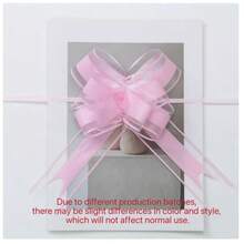 1 Pack 5pcs Snow Tulle Bow Ribbon Tassel Gift Wrapping Ribbon Colorful Ribbon Hand Tassel Holiday Party Wedding Wedding Car - Multi-color - View 7