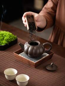 WEN ZHE Ceramic Purple Clay Teapot With Tea Strainer, Chinese Kung Fu Tea Set, 400ml/430ml Large Capacity Teapot - Multicolor - View 3