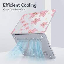 1pc Transparent Crystal Shockproof Protective Case, Suitable For MacBook, Fully Transparent Hard PC Shell With Ventilation Holes, Snug Fit Laptop Shell, Compatible With 13 Neo/13.3 Air/13.3 Pro/13.6Air/14.2 Pro/15Air/16.2Pro - View 5