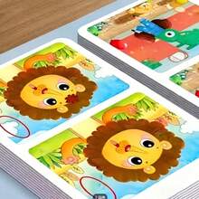 "Find The Difference" Focus Training Cards, Fun Game Cards, Erasable And Reusable, Gradient Difficulty Design, Cultivate Patience And Observation Skills, Perfect Holiday Gift - Multicolor - View 3