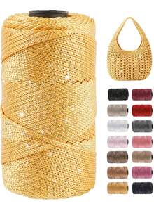 230g/3-Ply Polyester Yarn Set, 100% Polyester Fiber, Lightweight & Practical, Vibrant Colors. Perfect For Knitting Projects, Sun Hats, Handmade Crochet DIY Bags, Cushions, Craft Ropes, Ideal Choice For Making Perfect Knitted Gifts - Yarn - View 13