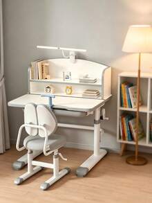 Height‑Adjustable Study Desk & Chair Set, Ergonomic Adjustable Legs With Open Storage Shelf, Smooth Desktop For Writing Drawing Reading, Bedroom Home Study Corner Furniture For Preschool & Elementary Boys Girls - Multiple Specifications - View 10