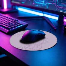 Soft Pink Sketch Floral Line Art Desk Mat Gaming Mouse Pad, Extended XL Mousepad Stitched Edge Non-Slip Rubber Base, Large Keyboard Table Pad For Gamer Office Home Decor, Perfect Birthday Christmas Gift - View 6