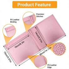 1pc PU Disabled Parking Permit Holder, 2-Sided Clear Document Protector, Fits UK European Disabled Permits, Car Dashboard Permit Display, Travel Passport Holder Card Bag, Holiday Essential Halloween Christmas, Storage Pouch Driving Travel Essential - Multicolor - View 6