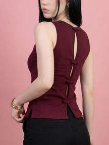 Women Tops - Red - View 1