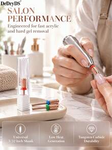 DeDryDS 1pc Stainless Steel Ball Nail Drill Bit Set, Suitable For Electric Nail File, Professional Nail And Foot Care, Acrylic Gel Nail Removal Sanding Bit, Nail Tools, Suitable For Home And Salon Use - Multicolor - View 7