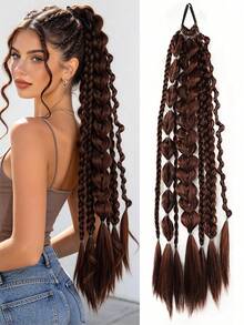 24 Inch Lantern Bubble Ponytail Hair Extension, Comfortable To Wear, Suitable For Women's Daily Life And Gatherings - Multicolor - View 10